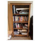 Wooden Bookshelf With Four Shelves