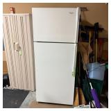 White Whirlpool Top-Freezer Refrigerator, 28x29x67