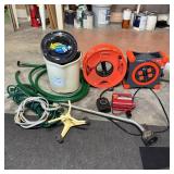 Electrical and Garden Utility Tools with Hose Reel