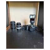 Film Camera Bundle with Lenses, Flash, and Accesso