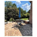 Outdoor Patio Set with Table, 4 Chairs, and Treasu