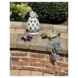 Decorative Ceramic and Metal Garden Figurines