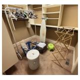 Laundry Accessories and Drying Rack Grouping