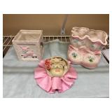 Ceramic Planters and Decorative Wall Hanging