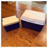 Two Coolers: Rubbermaid and Igloo Legend 12