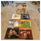 Vinyl Records in Crate  Sinatra, The Beach Boys