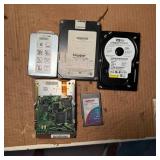 Vintage Hard Drives, Circuit Boards, & Modem