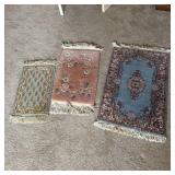 3 Small Decorative Rugs