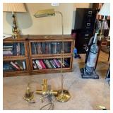 3 Brass Lamps, Tallest 51 Inches