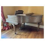 Kimball Baby Grand Piano in Wood Finish with Bench