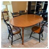 Wooden Oval Dining Table With 4 Chairs