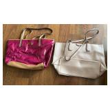 Two Vtg Womenï¿½s Tote Handbags