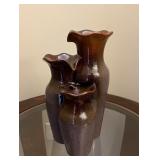 Vtg Ceramic Triple Vase Fountain 12ï¿½ï¿½