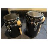 Anchor Hocking Black Canister Set