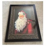 Framed Susan Comish Santa Print