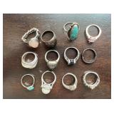 Vtg Costume Rings