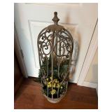 Vtg Metal Decorative Planter