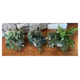 Artificial Potted Plants Trio