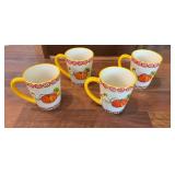Vtg Sttemptations Pumpkin-Themed Mugs