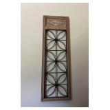 Wood and Metal Wall Panel Decor