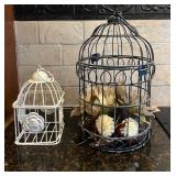 Two Decorative Wire Birdcages