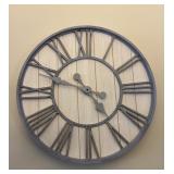 Gray/White Wall Clock W/Roman Numerals 16.5ï¿½ï¿½