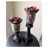 Two Decorative Candle Holders 17ï¿½ï¿½