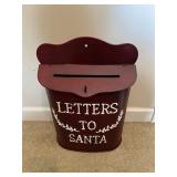 Vtg Red Letters to Santa Mailbox
