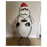 Metal Santa Claus Holiday Stand