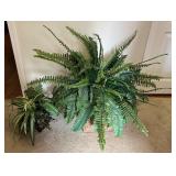 Four Artificial Potted Plants