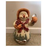 Holiday Snowman Figurine with Box