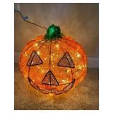 Vtg Light-Up Pumpkin Decoration