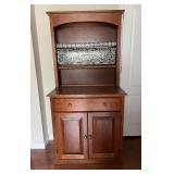 Wooden Cabinet W/Hutch 34ï¿½ï¿½x19ï¿½ï¿½x68ï¿½ï¿½