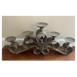 Vtg Metal Six-Holder Candelabra