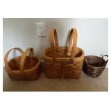 Three Woven Baskets