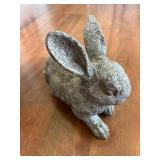 Cast Iron Rabbit Figurine
