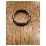 Vtg Sterling Silver Ring Band