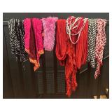 9 Vtg Fabric Scarves