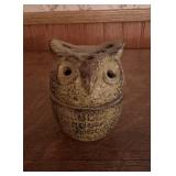 Vtg Ceramic Owl Incense Burnerï¿½2.5ï¿½3