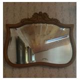 Vtg Tiger Oak Wall Mirrorï¿½24ï¿½18