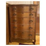 Vtg Tiger Oak Chest of Drawersï¿½33x19x46