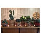 Artificial Plants in Woven Basketsï¿½6ï¿½ tall