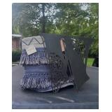 Blue Fringe Basket & Metal ï¿½Wï¿½ï¿½11ï¿½12