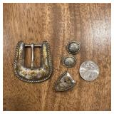 Vtg Western Buckle Setï¿½2ï¿½2