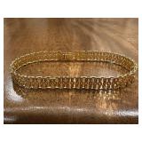 Vtg Gold-Tone Chain Link Braceletï¿½8.5ï¿½