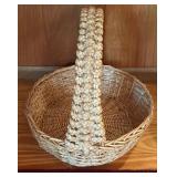 Woven Basket with Braided Handleï¿½18ï¿½18