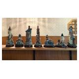 7 Vtg Lighthouse Figurinesï¿½11ï¿½ tall