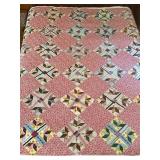 Vtg Patchwork/Pinwheel Quiltï¿½83ï¿½69