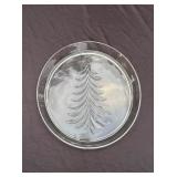 Glass Platter with Tree Designï¿½13ï¿½