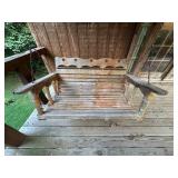 Vtg Wooden Porch Swingï¿½48x27x25